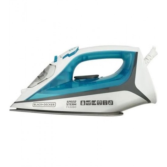 Ferro A Vapor Azul Com Anti Gotejamento Black+Decker 1200W 127V